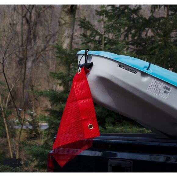 NWT Roadpro 16" x 16" Red Mesh Warning Flag with Grommets - Picture 1 of 3